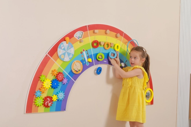 Lesen stenski montessori panel - mavrica