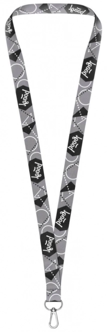 Siv obesek za ključe lanyard