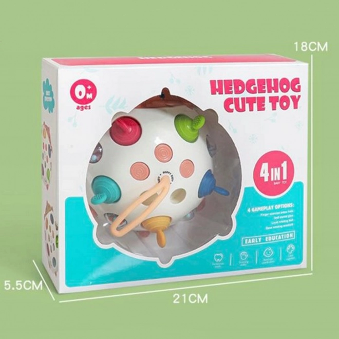 Senzorična igrača Ježek 4v1 Pop-it Aktivno