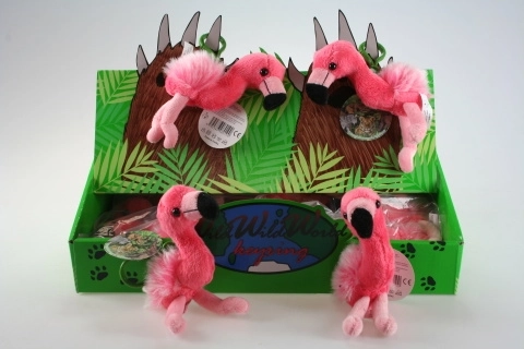 Plišasti flamingo obesek za ključe 24/kos