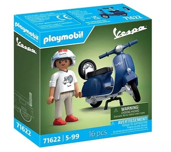 Komplet figuric Playmobil Vespa 150 Sprint Veloce 1969 modra