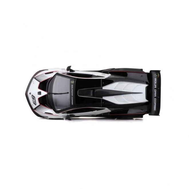 Bburago 1:24 Dirka Lamborghini Essenza SCV12 – Bela