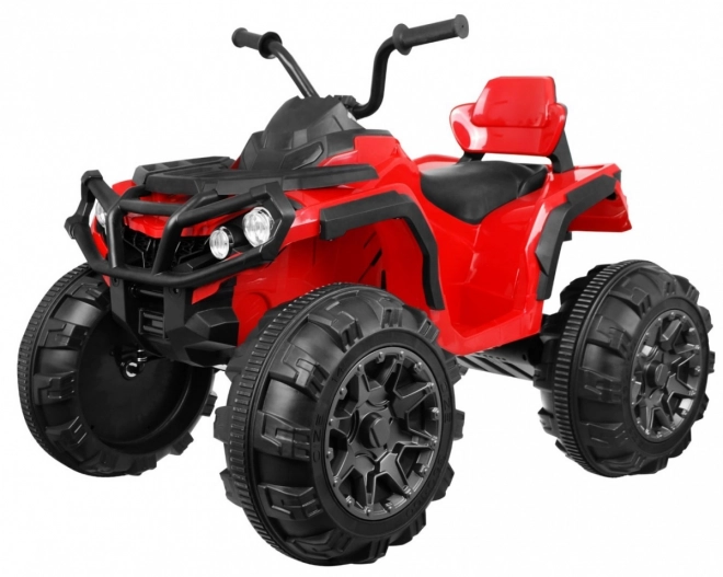 Štirikolesnik ATV 2,4GHz na baterijo za otroke Rdeča + Daljinsko upravljanje + EVA kolesa + MP3 radio + Počasen zagon
