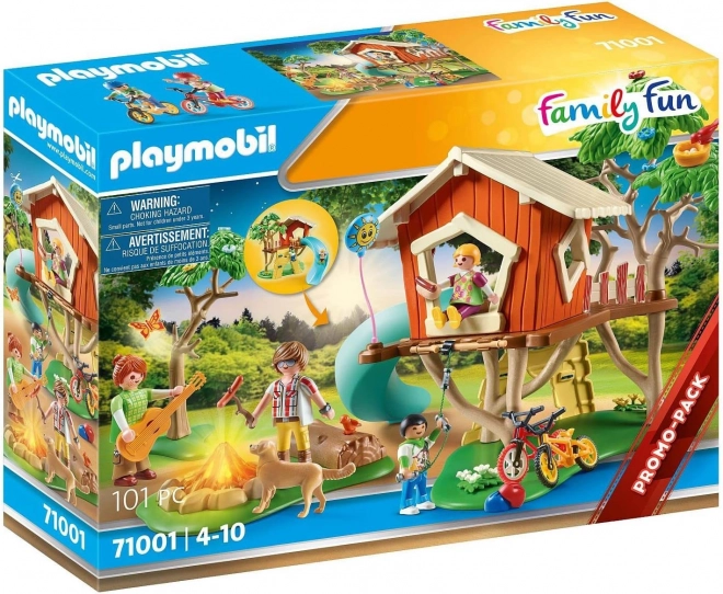 Konstruktor Family Fun – hiška na drevesu s toboganom in figuricami