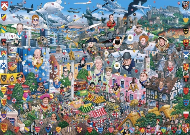 GIBSONS Puzzle Ljubim Anglijo 1000 kosov