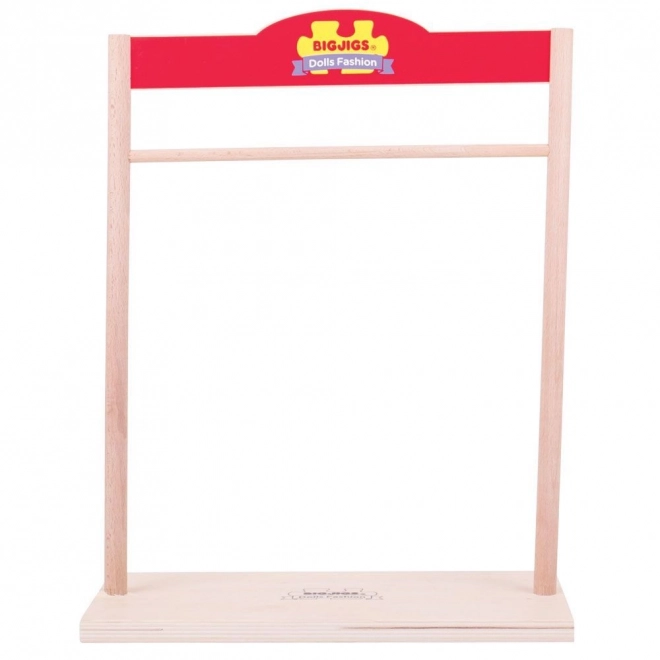 Bigjigs Toys Obešalnik za oblačila za punčke