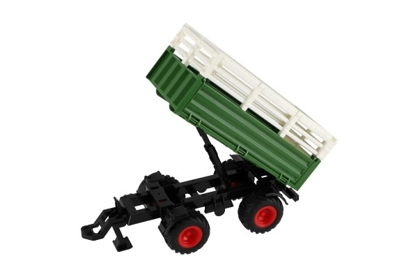 Traktor Zetor RC s prikolico plast 42cm 2,4GHz polnilni paket + baterije z zvokom v škatli