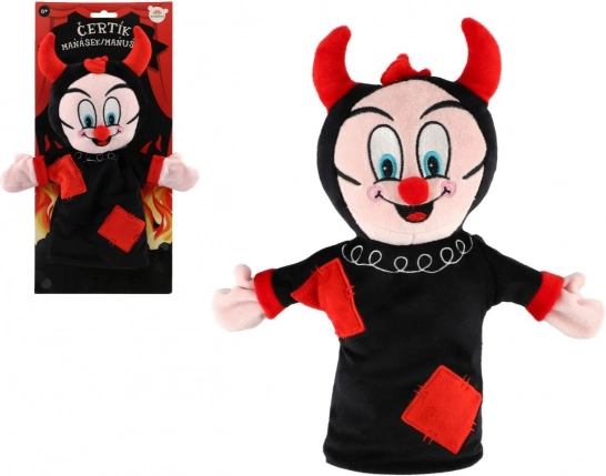 Plišasta ročna lutka hudiček 30 cm TEDDIES