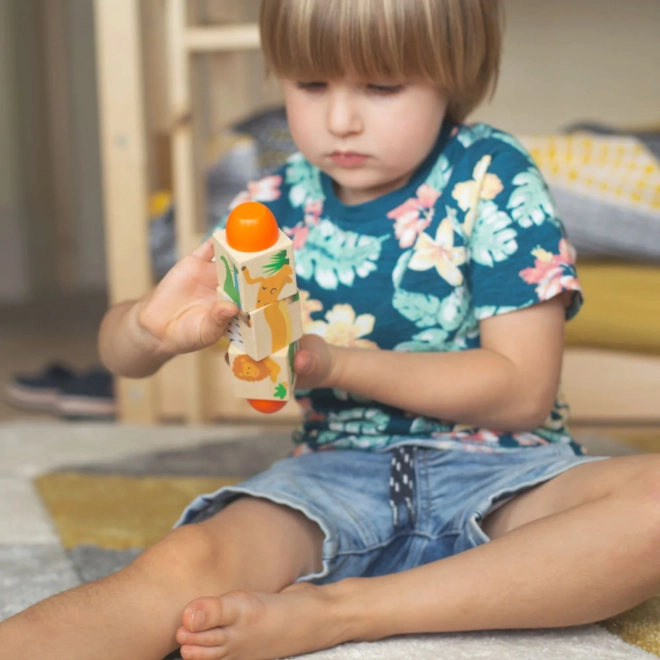 Bigjigs Toys Motorni valj Džungelsko življenje