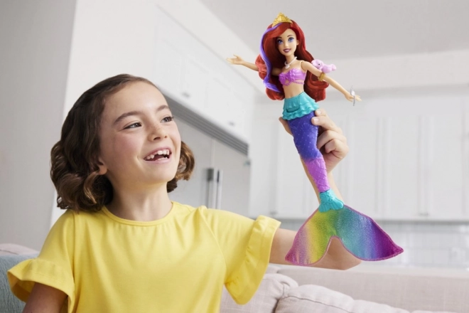 MATTEL Disney Princess punčka Ariel mala morska deklica plava, spreminja barvo