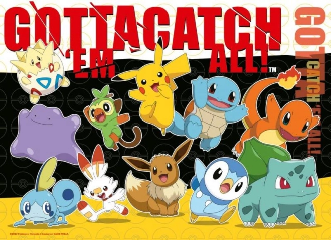 Pokémon sestavljanka 4x100 kosov