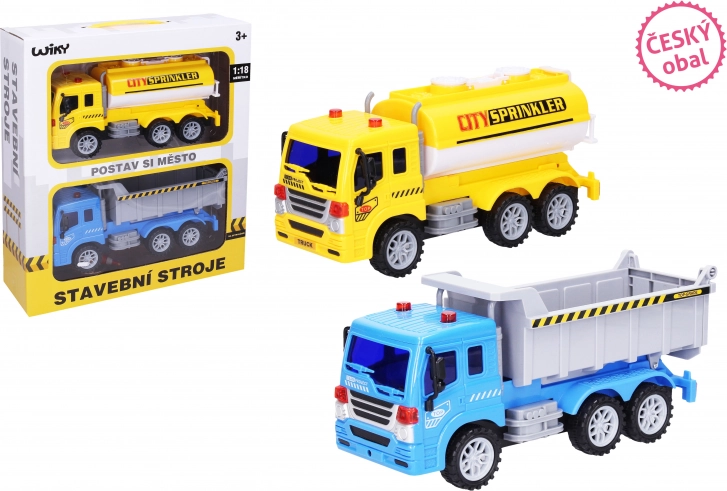 Set tovornjakov s prometnimi znaki 25 cm, slovensko pakiranje