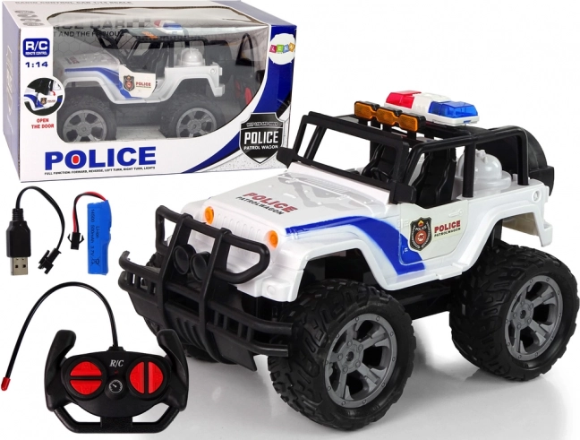 Zabaven Policijski Jeep R/C z učinki