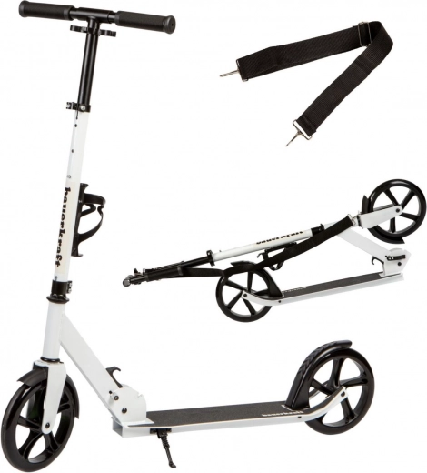 Zložljiv aluminijast okvir in nastavljivo krmilo