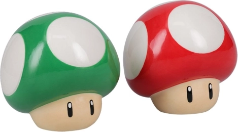 Keramični solnik in popernik Super Mario – gobe