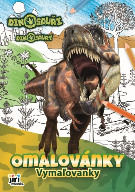 Pobarvanka A4 dinozavri