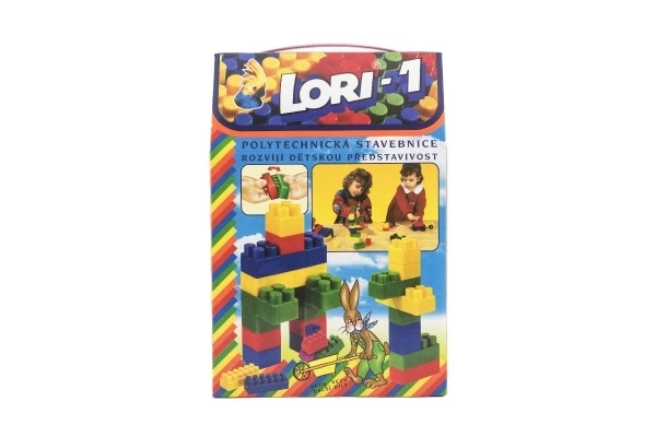 Konstrukcijski set LORI 1 plast 50 kosov v škatli 19x28x10cm