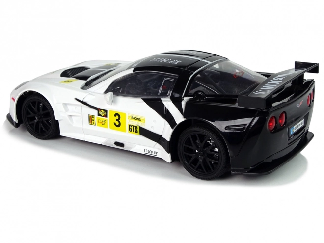 Dirkalni športni avto R/C 1:18 Corvette C6.R Bela 2.4 G Luči