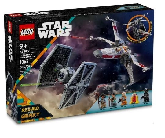 LEGO Star Wars 75393 TIE Fighter in X-Wing - kombinirani komplet