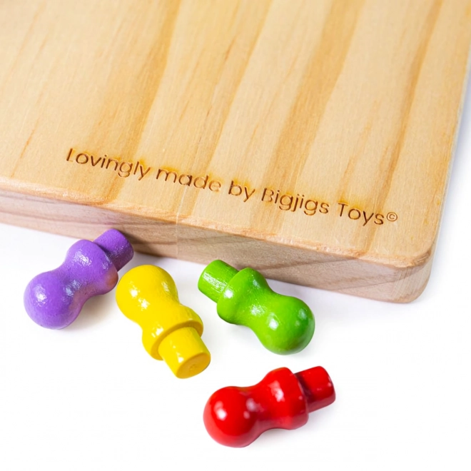 Bigjigs Toys Lesena Halma