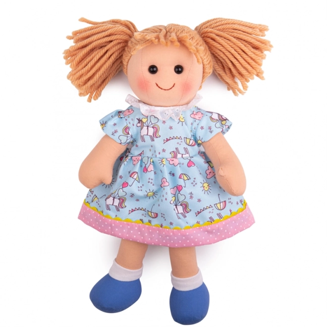 Tkaninska punčka Olivia 34 cm