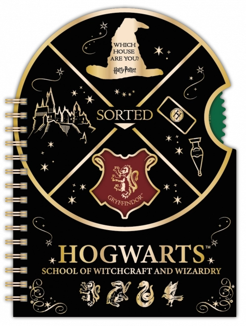 Harry Potter blok s vrtečkom Bradavičarka, črtan