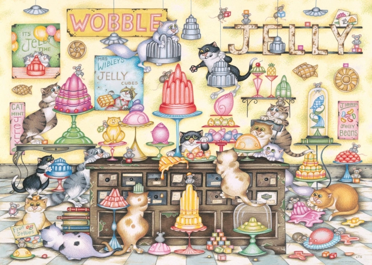Ravensburger sestavljanka Mačja trgovinica 1000 koščkov