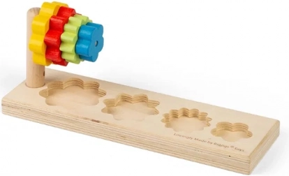 Lesena vstavljanka cvetovi BIGJIGS TOYS