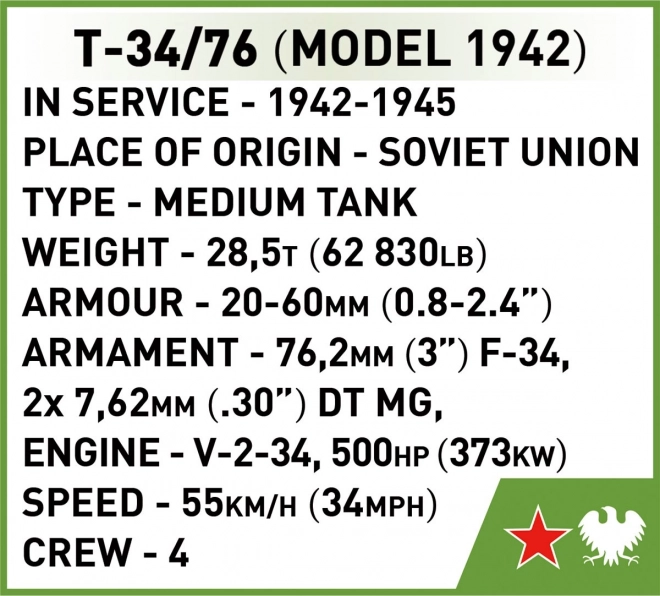 Stavebnica tank T-34/76