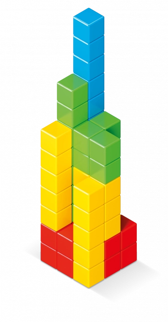 GEOMAG Magnetne kocke Magicube Green Line 64 kock