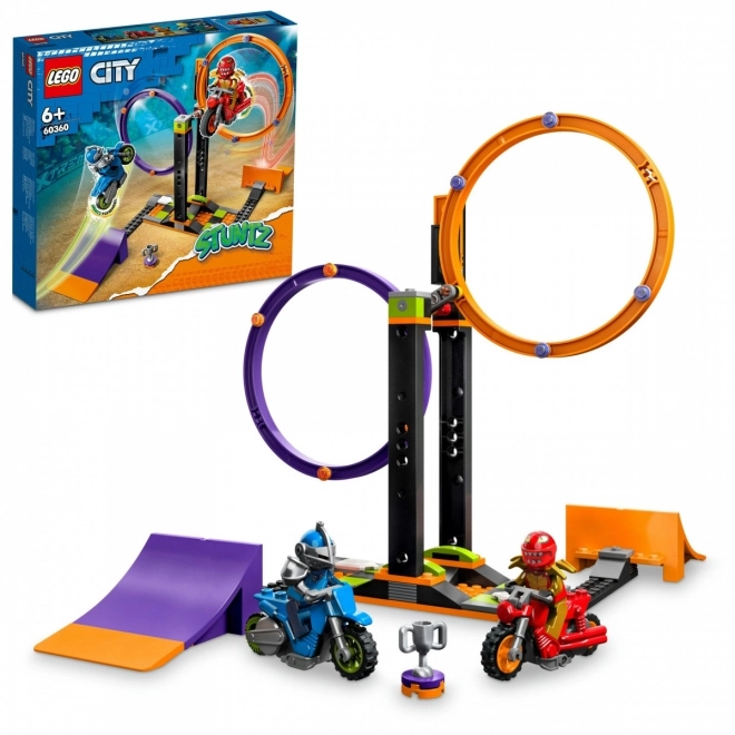 LEGO® City 60360 Kaskaderski izziv z vrtečimi se obroči