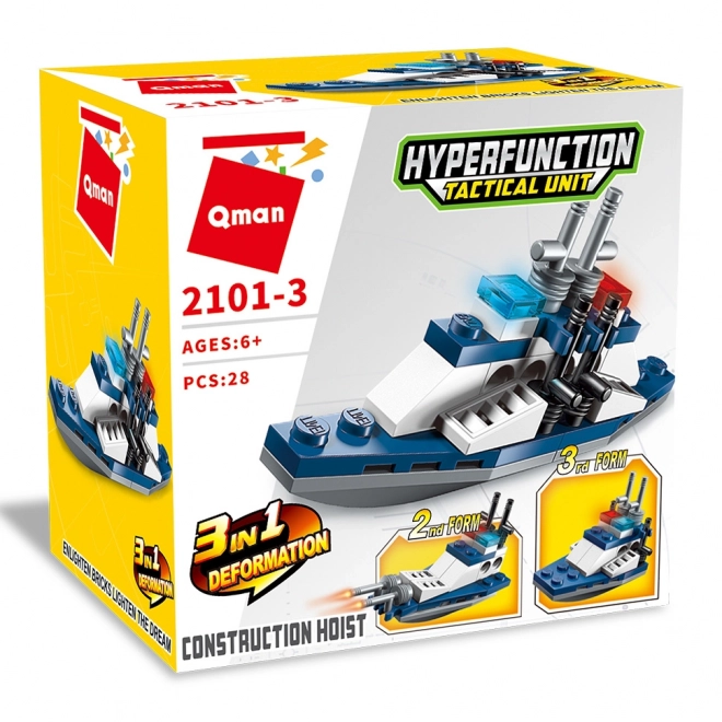 Qman Hyperfunction Taktična Enota 2101-3 Eskortna Ladja 3v1