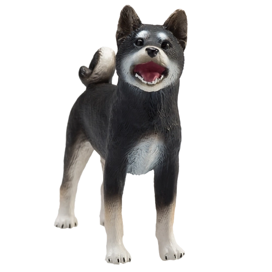 Mojo pes Shiba-Inu črn – realistična figurica