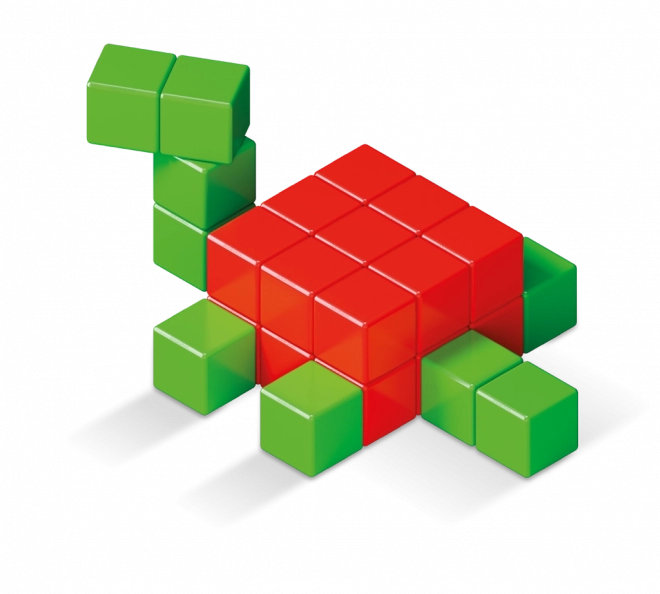 GEOMAG Magnetne kocke Magicube Green Line 64 kock