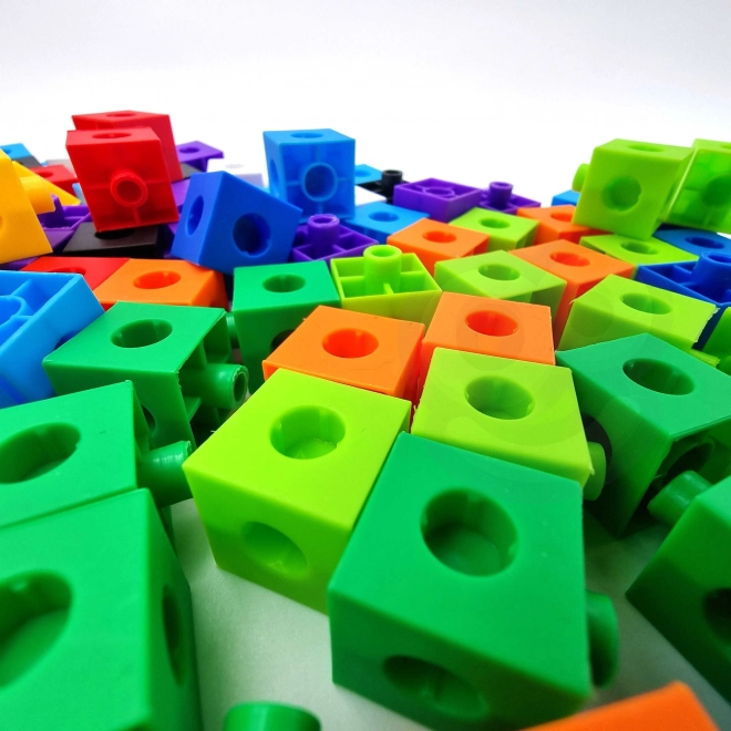 Woopie matematična konstrukcijska igrača s kockami in vzorci 148 delov