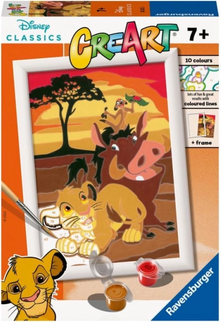 CreArt Disney: Levji kralj – slikanje po številkah