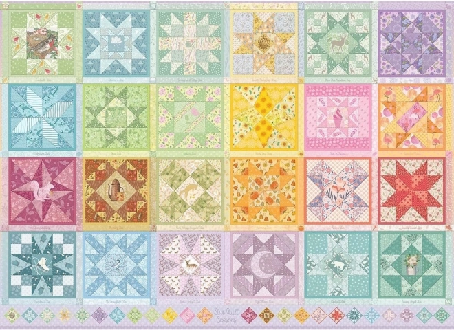 puzzle Cobble Hill vezena odeja: zvezdna letni časi 1000 koščkov