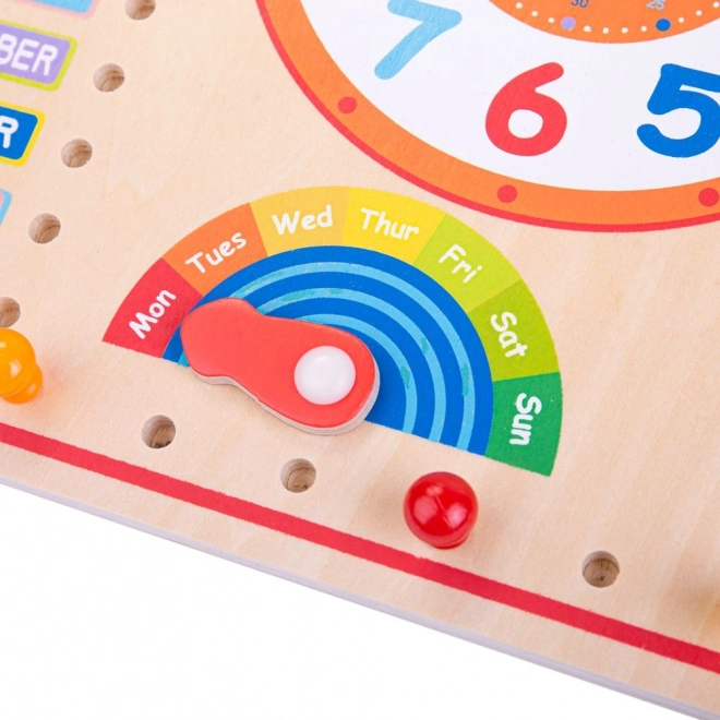 Bigjigs Toys Koledar z uro
