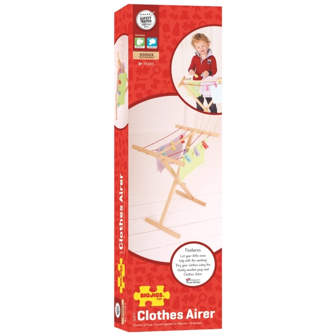 Leseni stojalo za perilo Bigjigs Toys