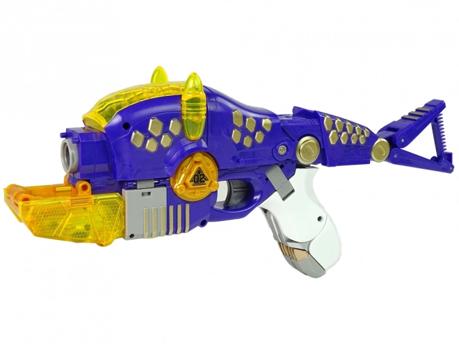Dinobots robotska streljajoca Igrača Vijolični Triceratops s Tarčo