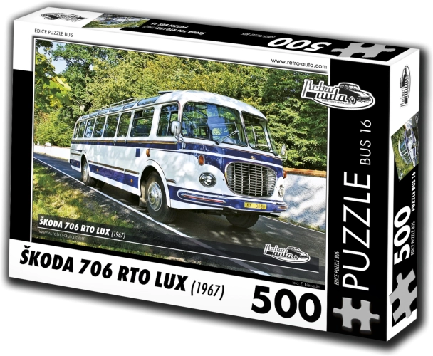 Sestavljanka RETRO-AVTOMOBILI Škoda 706 RTO LUX avtobus 500 kosov