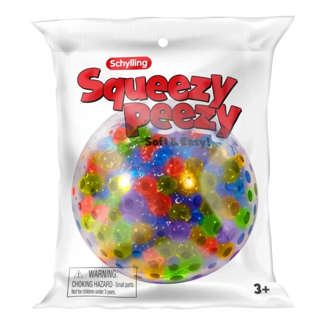 Antistresna žoga za stiskanje s kroglicami Schylling