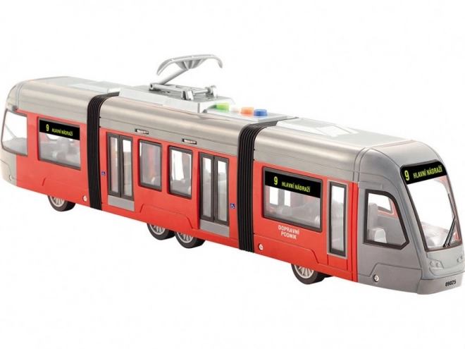 Tramvaj z resničnim obvestilom