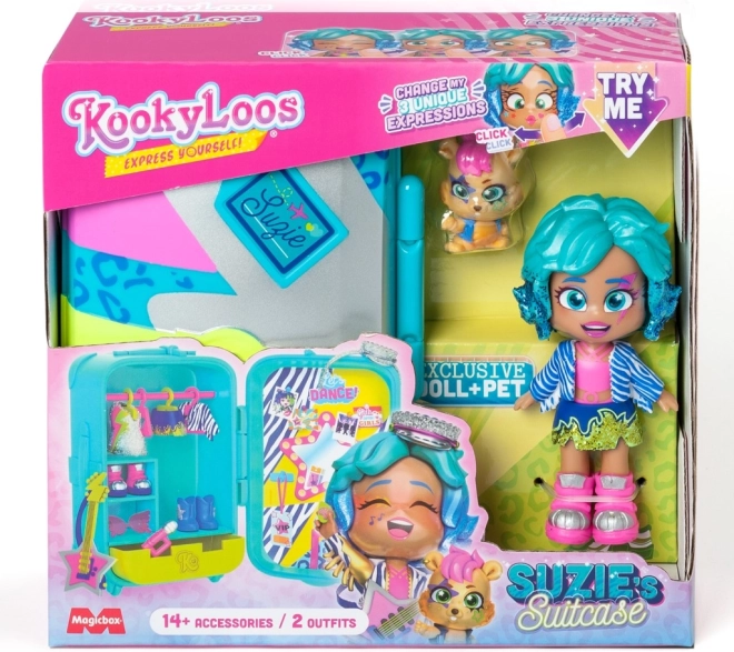 Punčka KookyLoos Suzie Q v kovčku