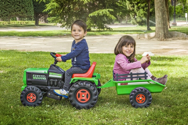 Otroški električni traktor s prikolico 6V
