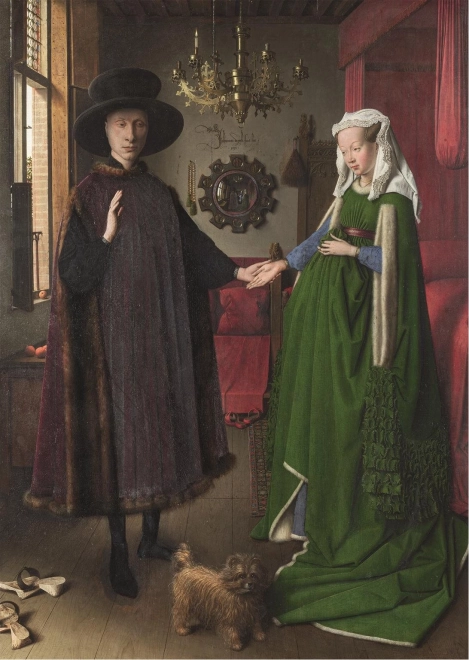 CLEMENTONI Puzzle Muzejska zbirka: Poroka zakoncev Arnolfini (1434) 1000 kosov