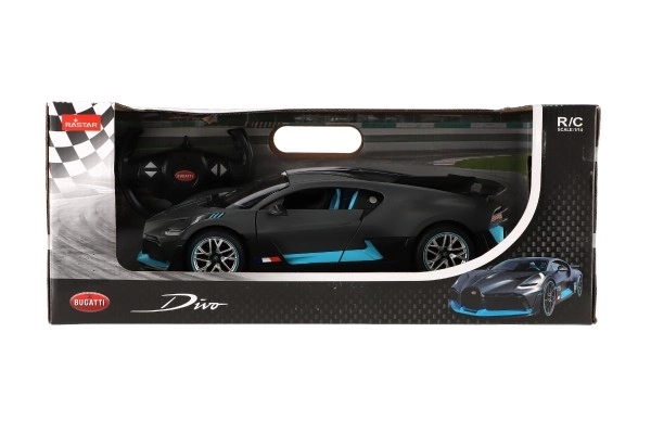Auto RC Buggatti Divo sivo plast 32cm 2,4GHz na dalj. upravljanje na baterije v škatli 43x18x25cm