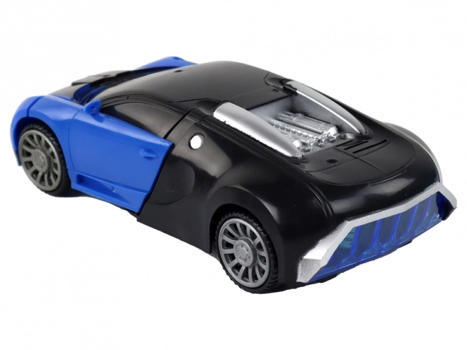 2 v 1 Bugatti Modri svetlobni učinki Avto-Robot
