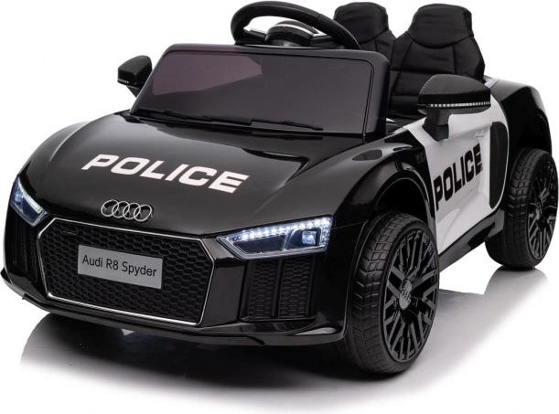 Otroški policijski avtoček AUDI R8 na baterije z daljinskim upravljanjem, EVA kolesi, gladkim zagonom, MP3 in LED