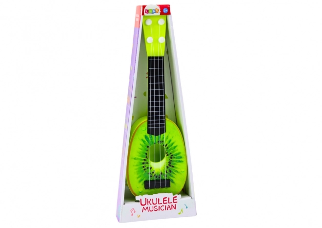 Ukulele za otroke Mini kitara 4 strune Kiwi sadje Zelena 15"